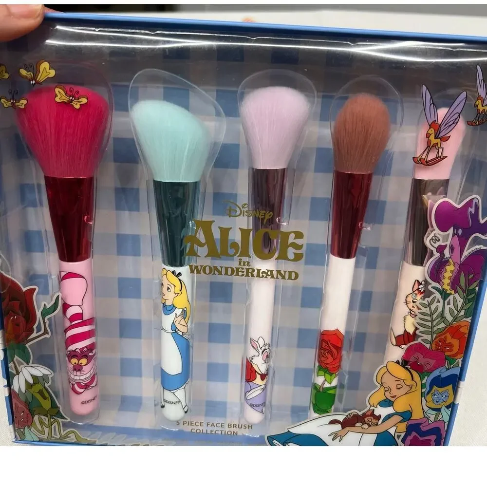Disney Alice in Wonderland Makeup Brush Set Cheshire Cat Alice Headbands